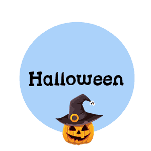 Dibujos de Halloween en inglés para colorear