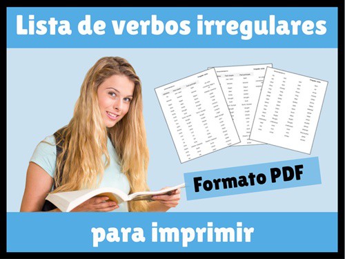 Lista de verbos irregulares en inglés para imprimir en PDF