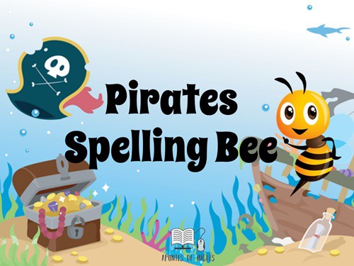 Juego de Spelling Bee en inglés de Piratas