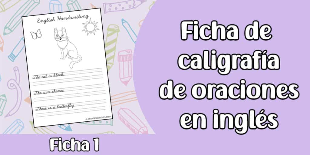 Fichas de caligrafía en inglés | Apuntes de inglés