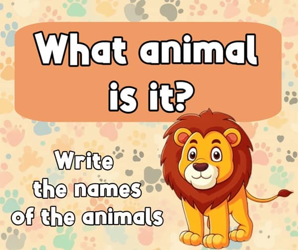 What animal is it? - Juego de escribir animales en inglés